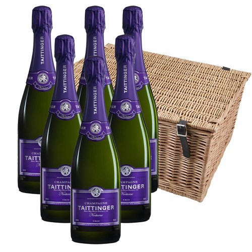 Taittinger Nocturne NV Champagne, 75cl Case of 6 Hamper